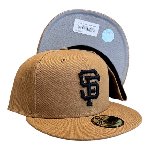 New Era San Francisco Giants Wheat Pack 59FIFTY Fitted Hat Cap - Picture 1 of 8